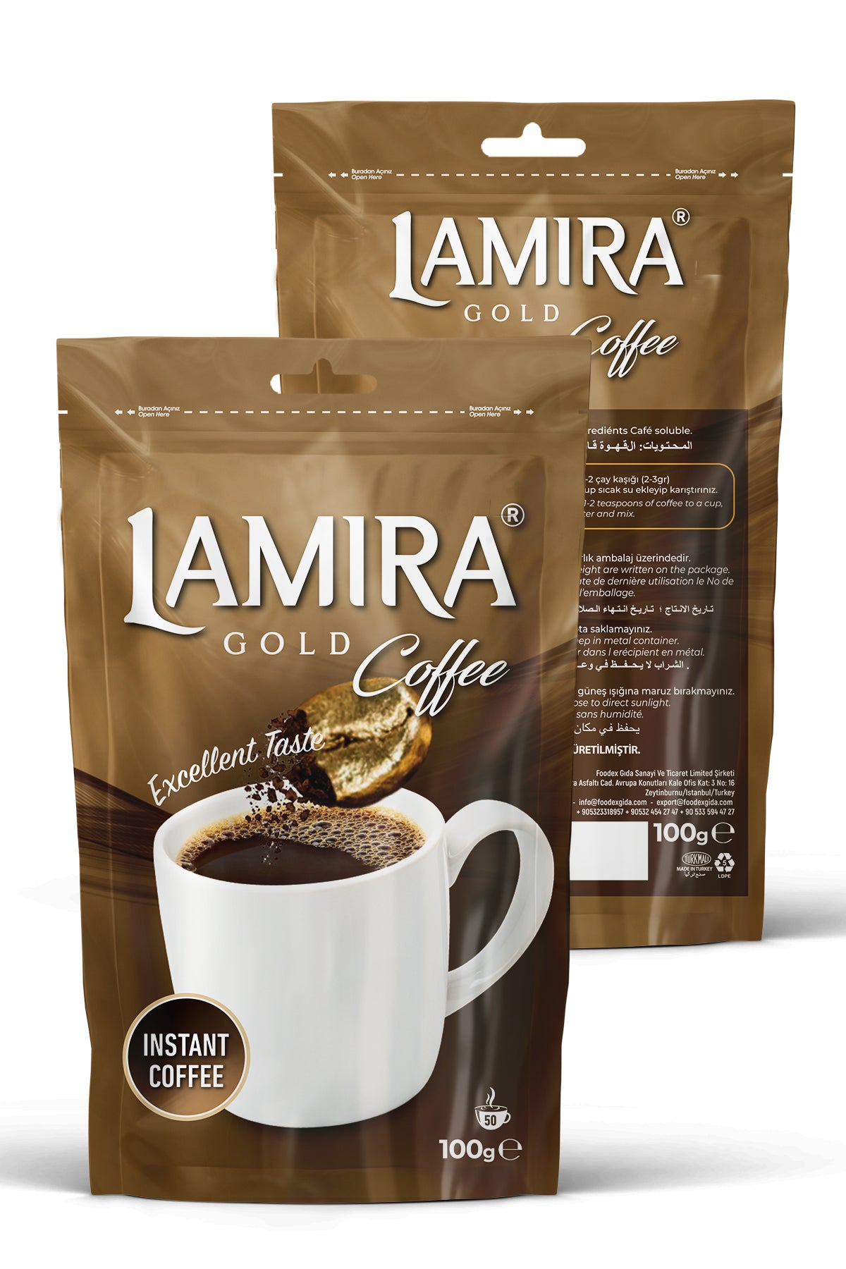 Lamira Gold Kahve Doypack 100G