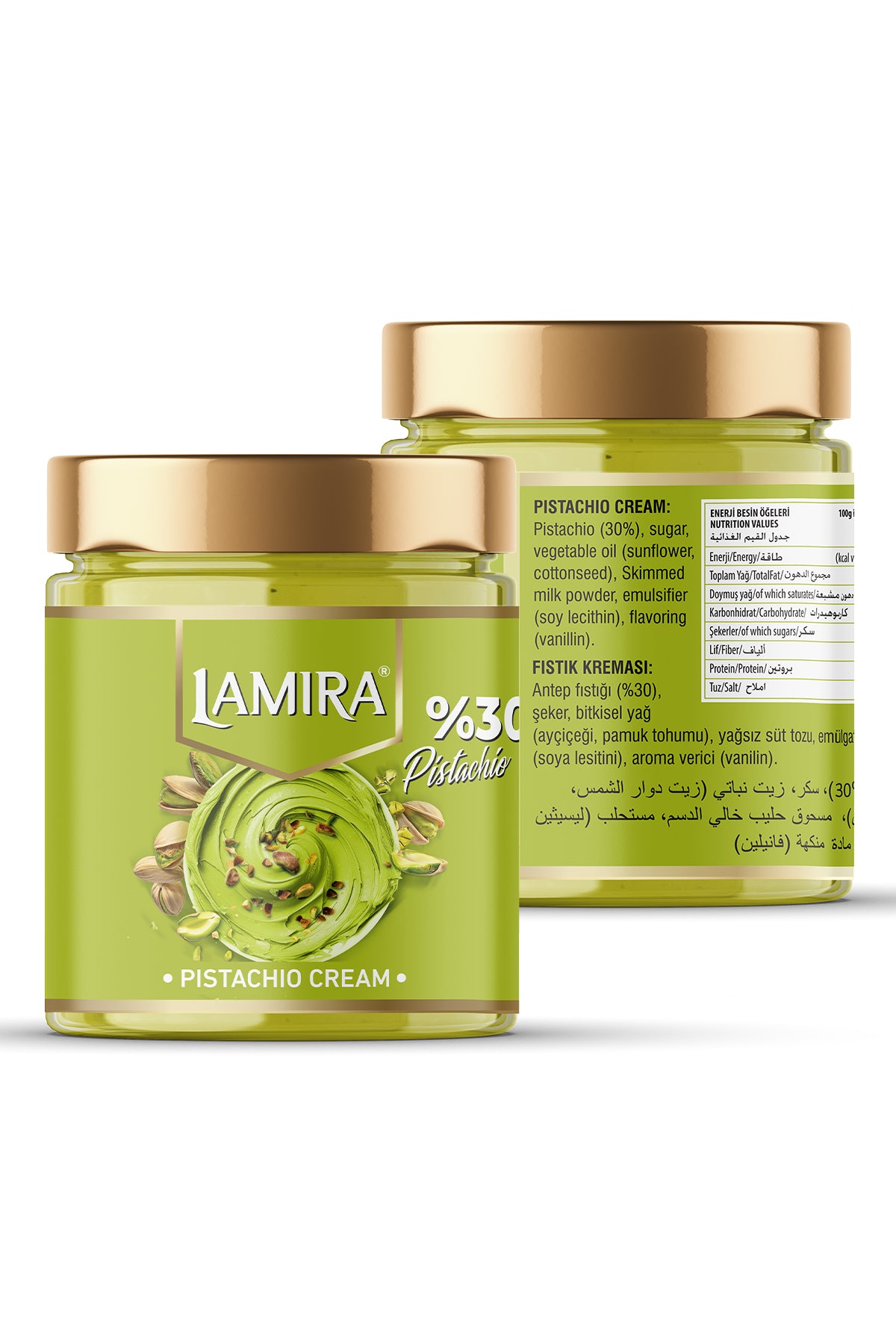 Lamira %30 Sürülebilir Antep Fıstık Kreması 200G